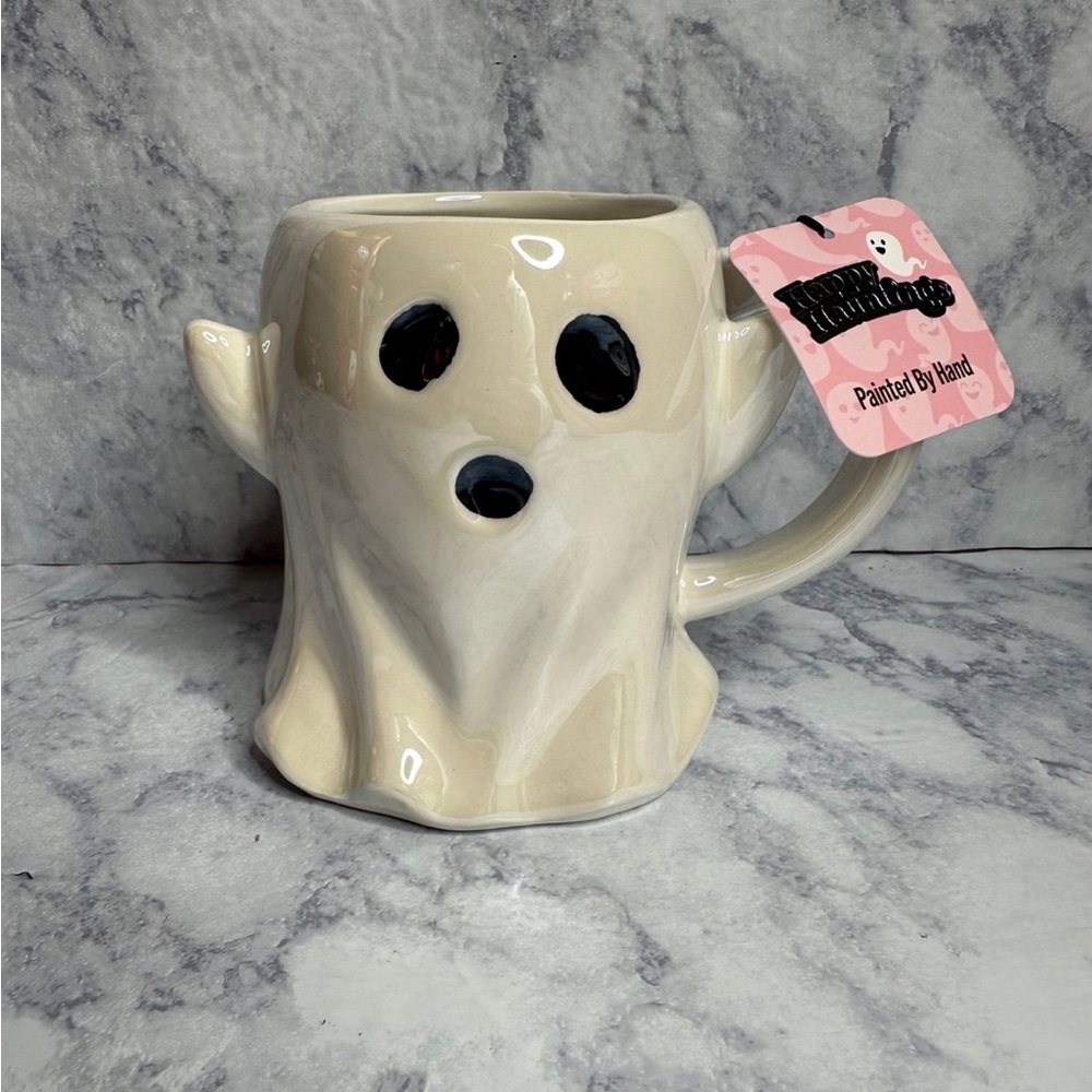 Happy Hauntings Iridescent Ghost Mug